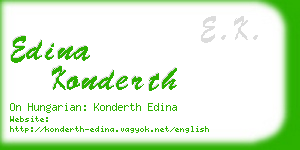 edina konderth business card